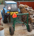 kolesna na přibližování dřeva za traktor 