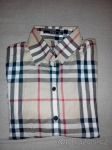 kostkovana kosile, styl burberry 