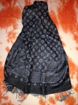 Louis Vuitton šála - šátek - černý oteplený 170x70 